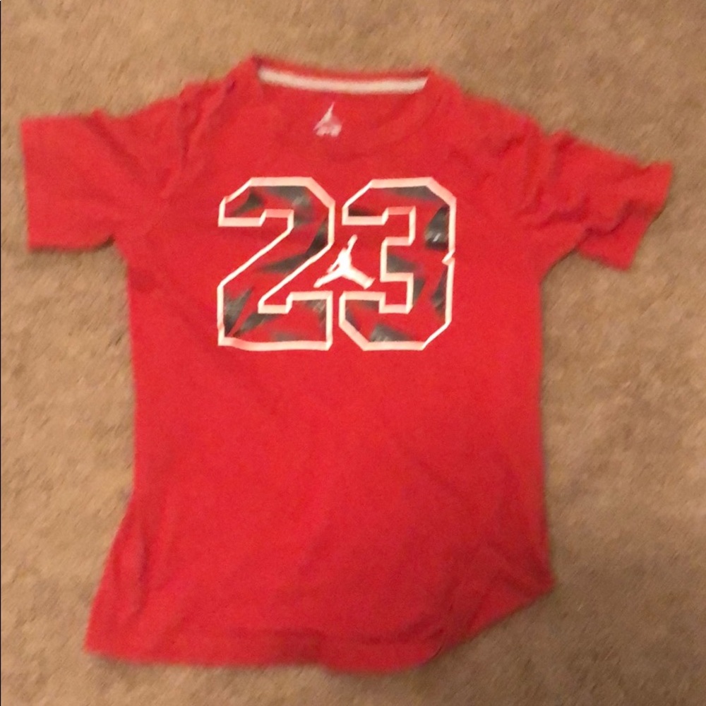 Red Jordan 23 shirt